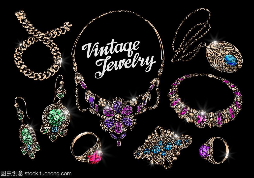 時光之韻 手繪寶石與復(fù)古首飾的藝術(shù)魅力